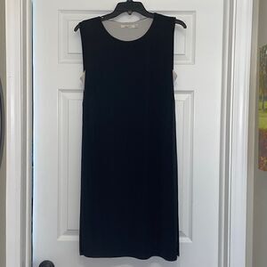 Anthropologie Bailey44 Black & Cream Sleeveless Jersey dress